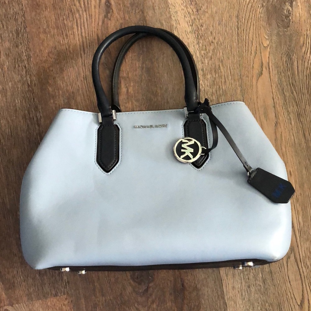 Michael Kors Blue color block satchel